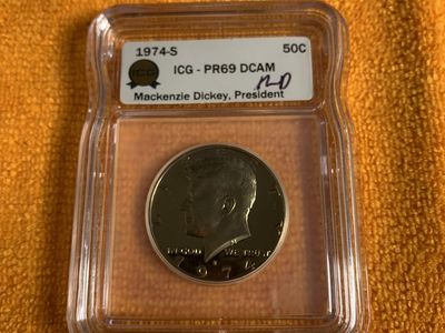 1974-S Kennedy Half Dollar PR69 ICG