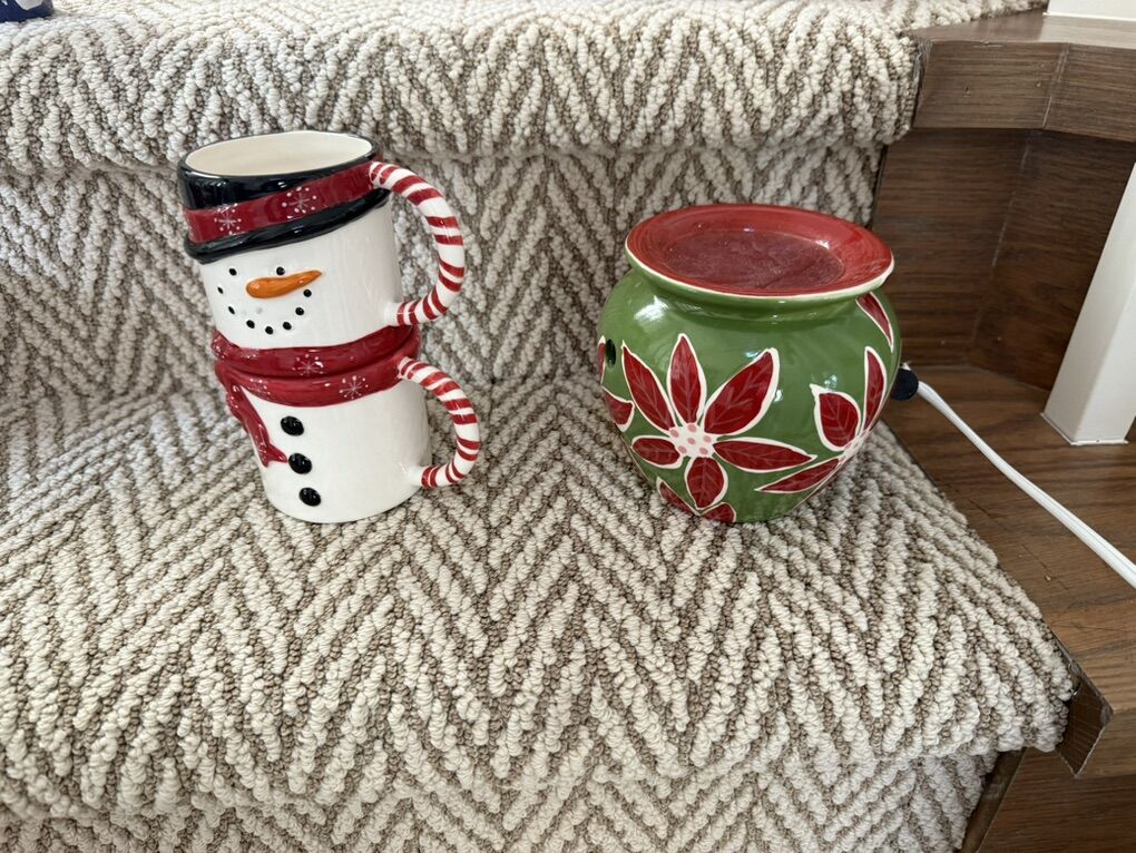 Stackable Snowman Mug and Candle Warmer