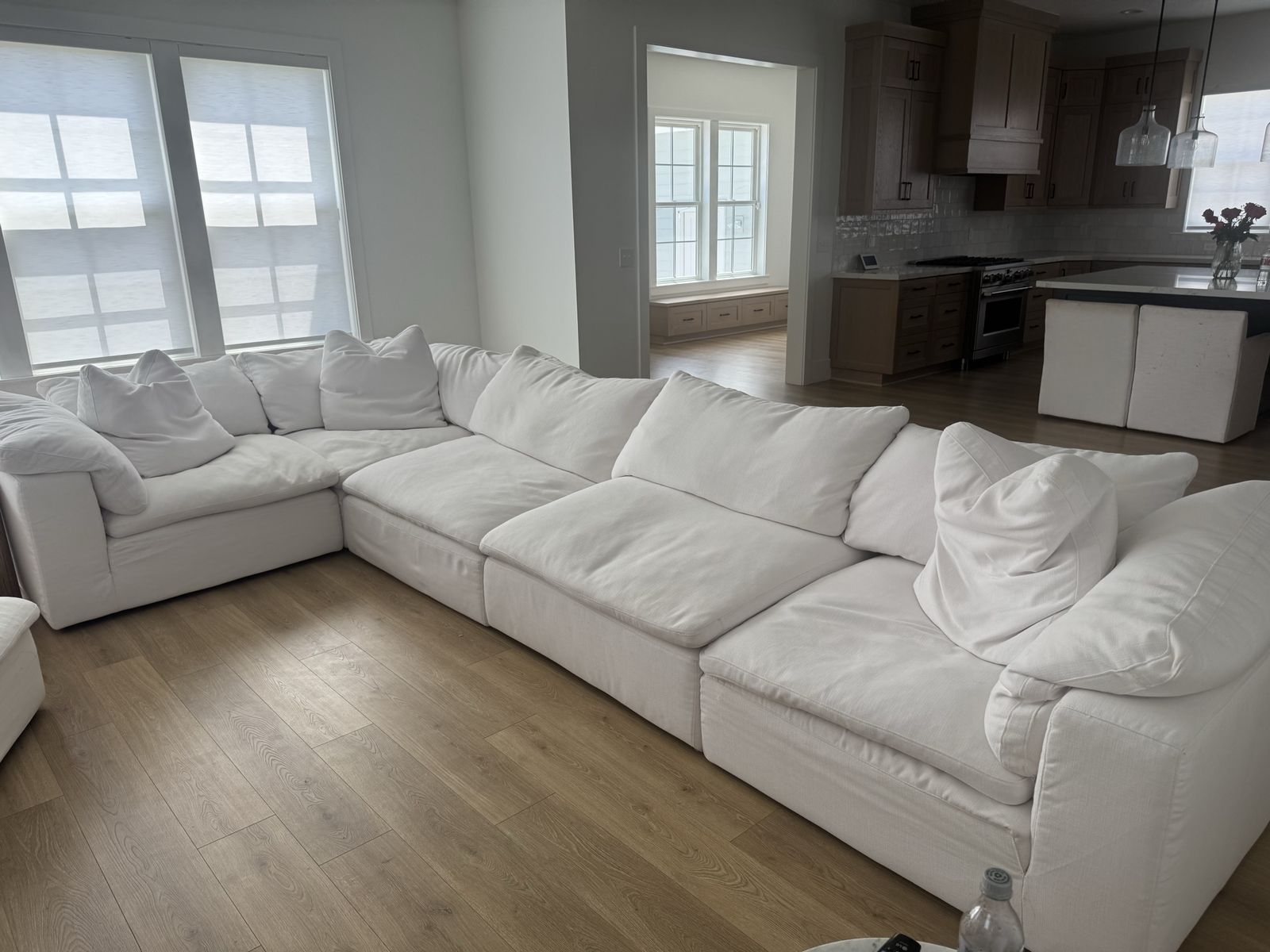 Restoration Hardware 5 piece Cloud Sectional luxe performance textured
