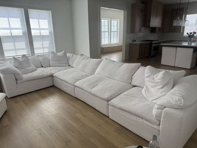 Restoration Hardware 5 piece Cloud Sectional luxe performance textured