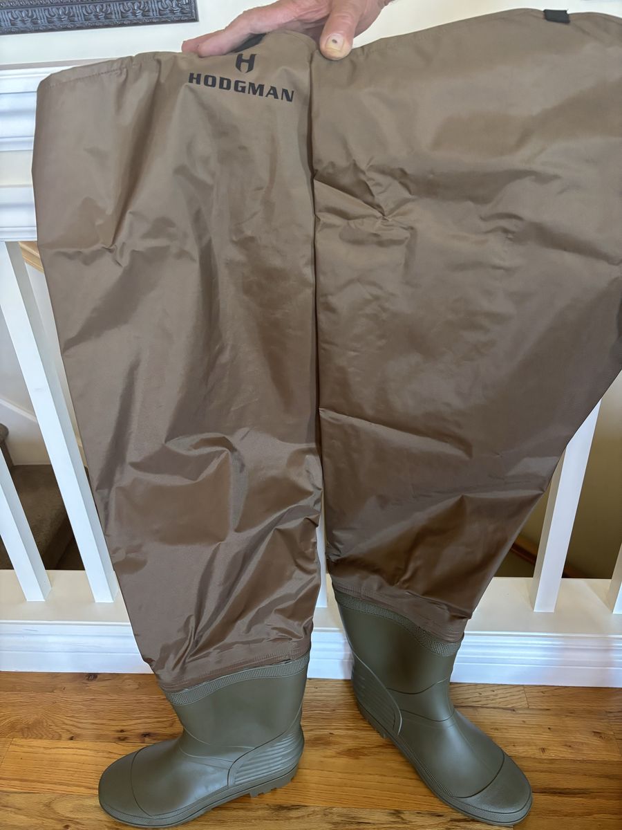 Hodgman Mackenzie Cleated Bootfoot Hip Wader - Size 11 - Lightweight, PVC Boot