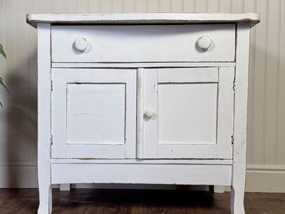 Antique/Vintage Painted Cottage Cabinet
