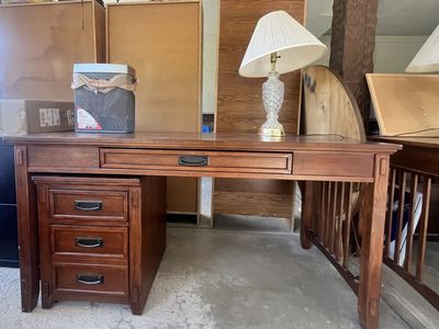 2 Beautiful Mission style oak desks