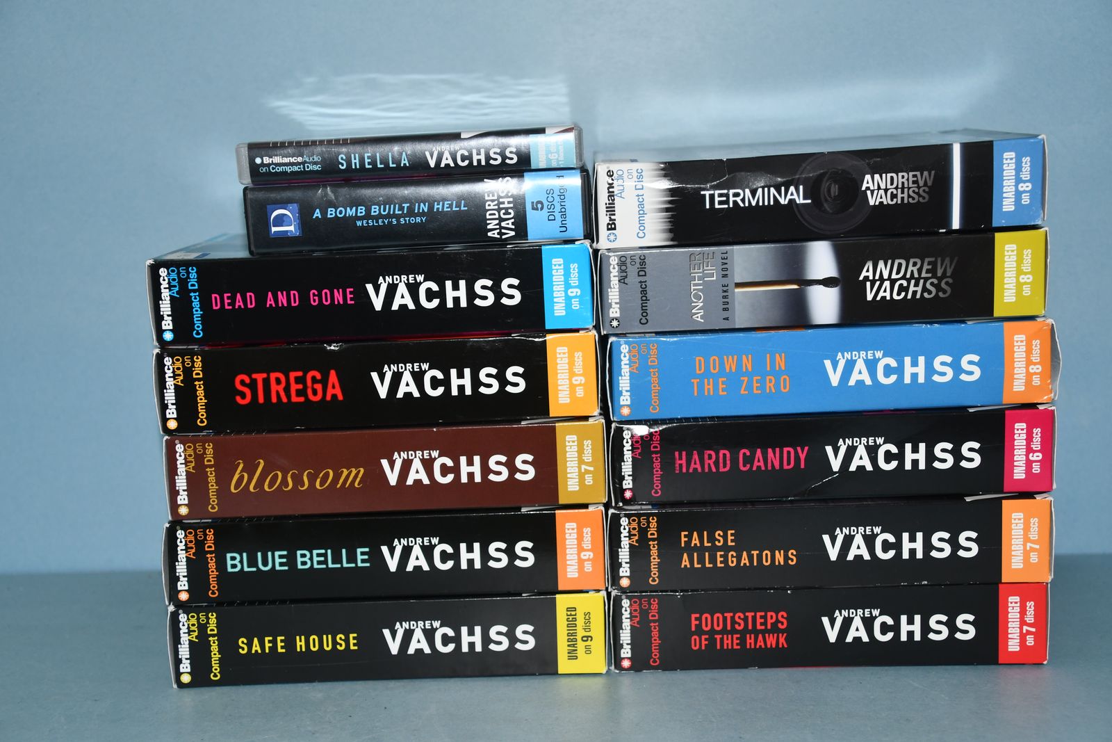 13 ANDREW VACHSS AUDIOBOOKS on CD'S ~ BURKE ~ UNABRIDGED ~ MYSTERY, SUSPENSE, THRILLER