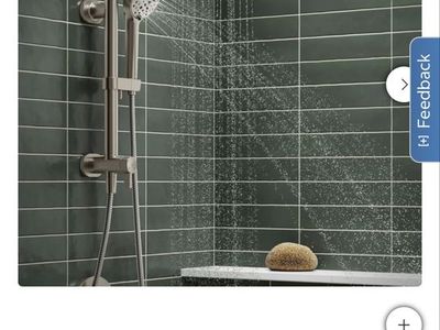 Kohler Hydrorail Shower head and Column Kit - Brushed Nickel