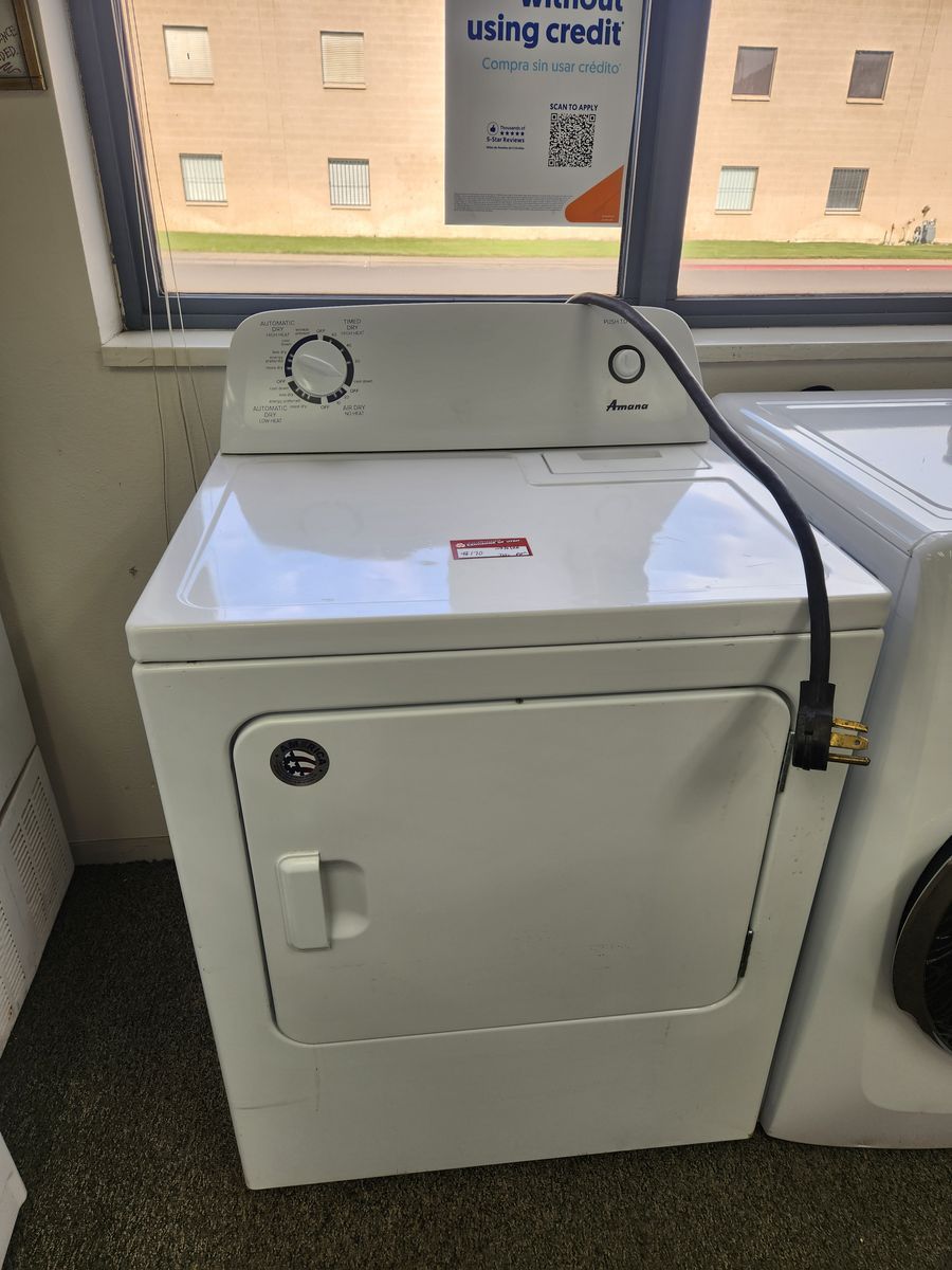 Amana White Electric Dryer - Used, Good Condition