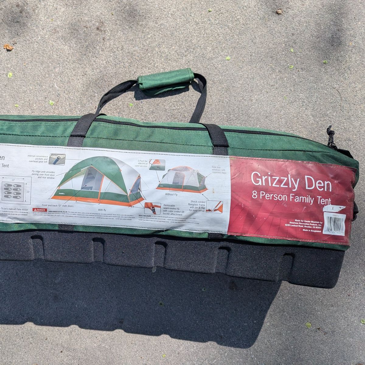 Grizzly Den 8 Person Family Tent