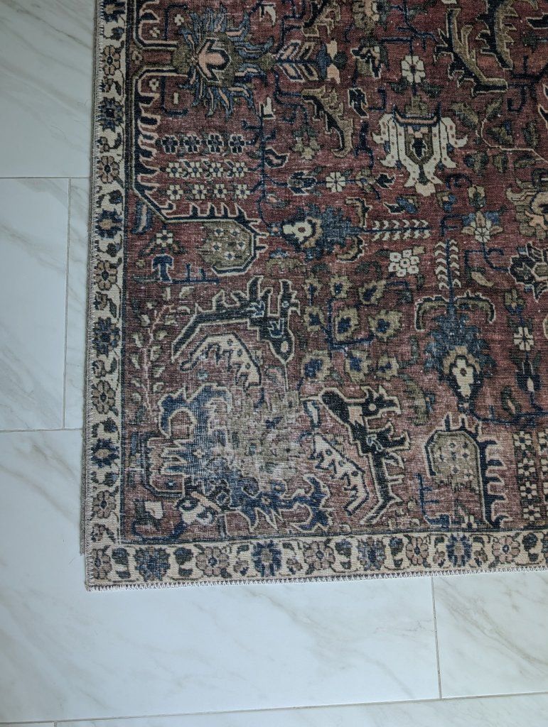 Loloi x Chris Loves Julia Jules Merlot Area Rug 5'x7'6"