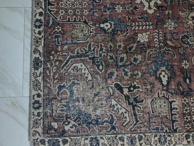 Loloi x Chris Loves Julia Jules Merlot Area Rug 5'x7'6"
