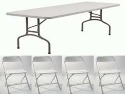 Tables And Chairs For Rent