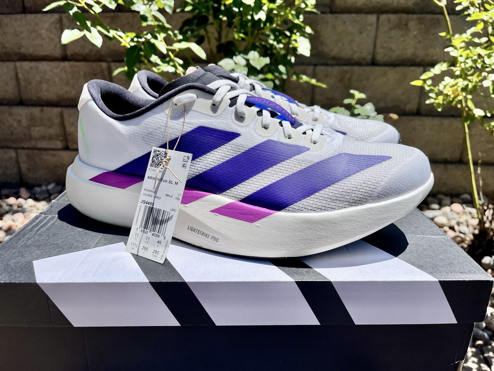 Adidas Adizero Evo SL Running Shoes - Men’s Size 11.5
