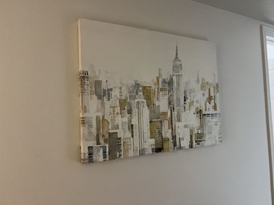 New York City Skyline Watercolor Canvas Wall Art