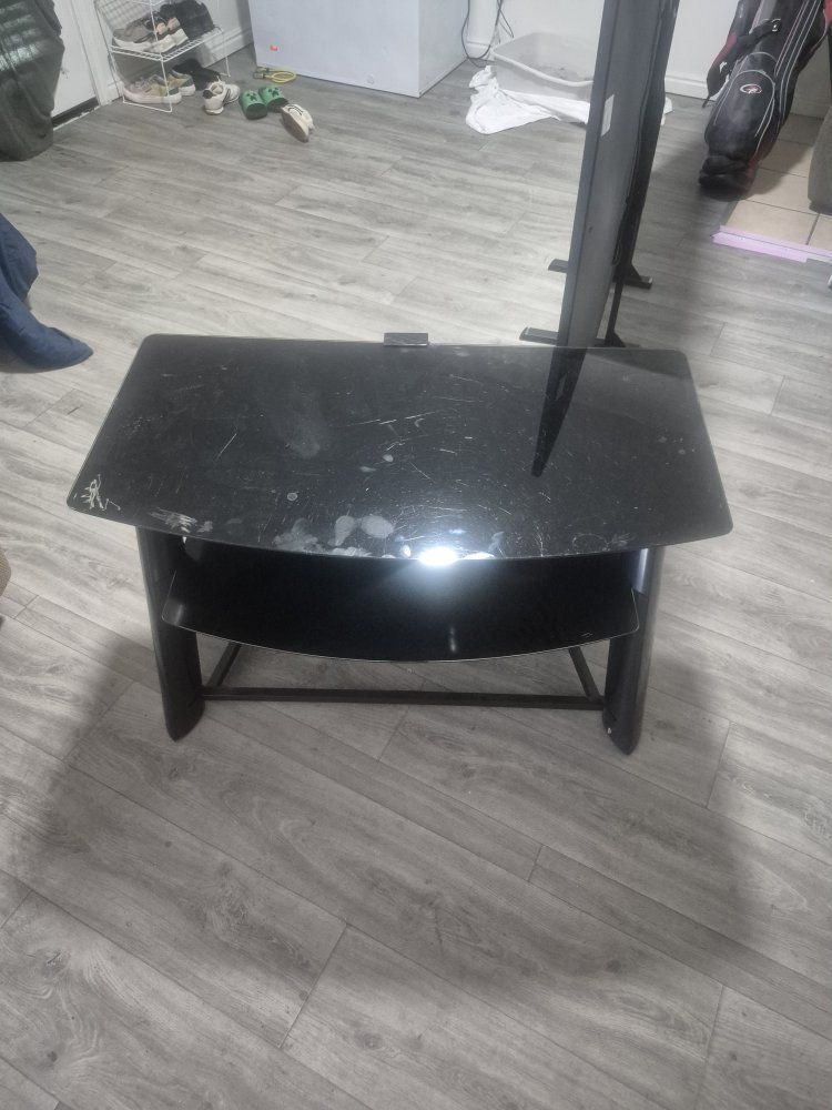 glass tv stand