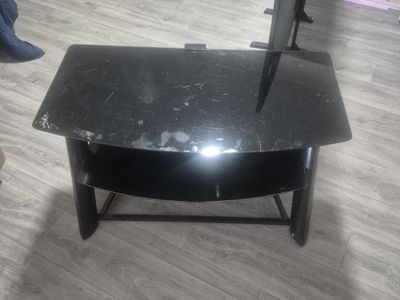 glass tv stand