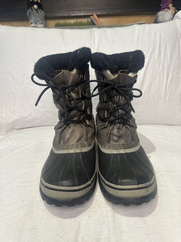 Sorel Caribou Men’s 11 Gray Waterprf Winter Boots