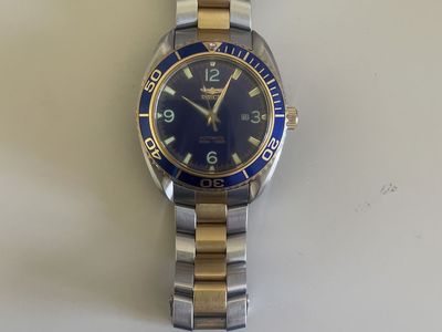 Invicta Pro Diver Two-Tone Automatic Watch with Blue Dial - Excellent Condition