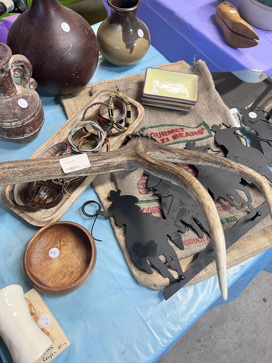 Yard Sale Assorted Items - Decor, Antiques, Boots