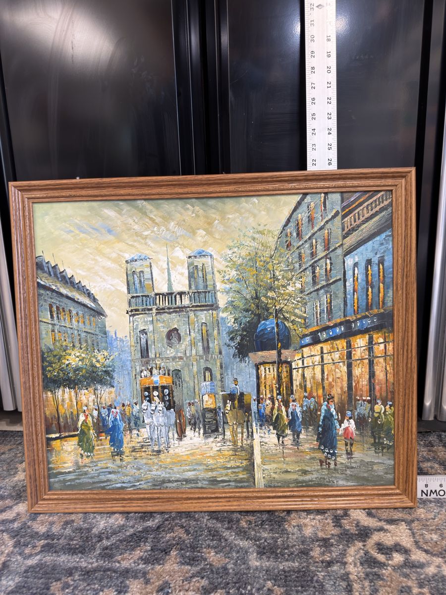 Original Framed Oil Paintings – Signed Coastal & European Scene Artwork $25 each or all for $75