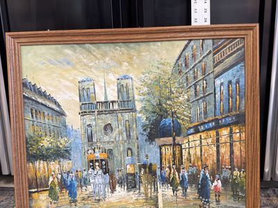 Original Framed Oil Paintings – Signed Coastal & European Scene Artwork $25 each or all for $75