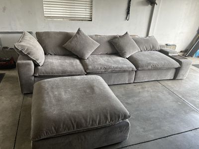 Sereen 5-piece Fabric Modular Sectional, Taupe