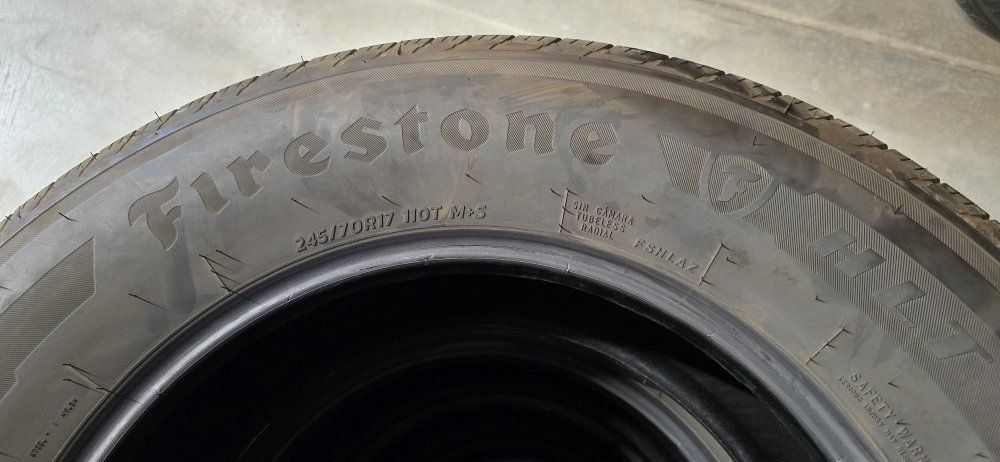 Set of 4 Firestone Destination H/T 245/70R17 SUV & Truck Tires