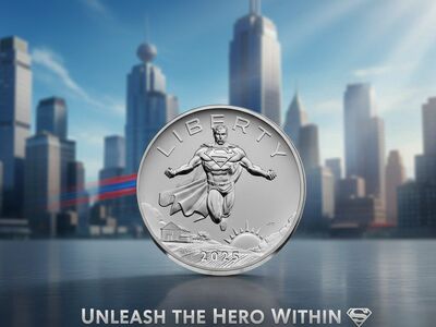 2025 Superman Silver Coin 2.5oz Silver 2" diameter