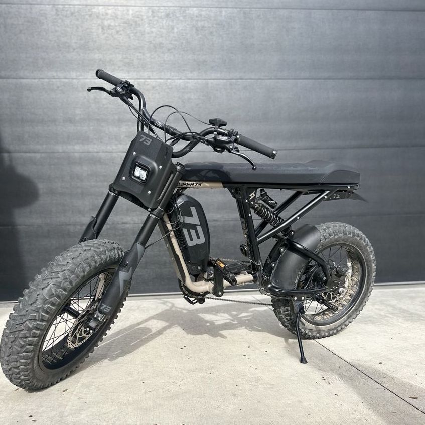 Super73 R-Series Adventure Electric Bike - Full Suspension, Off Road Tire.