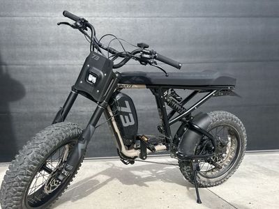 Super73 R-Series Adventure Electric Bike - Full Suspension, Off Road Tire.