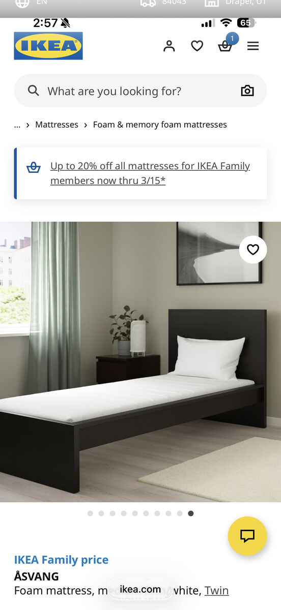 Twin bed frame With Mattress