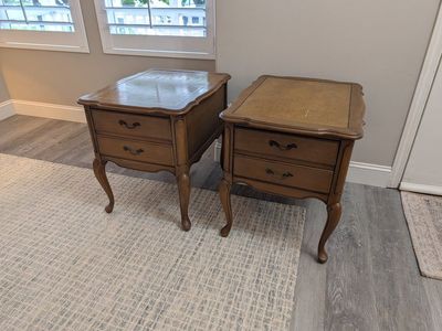 Vintage style end tables