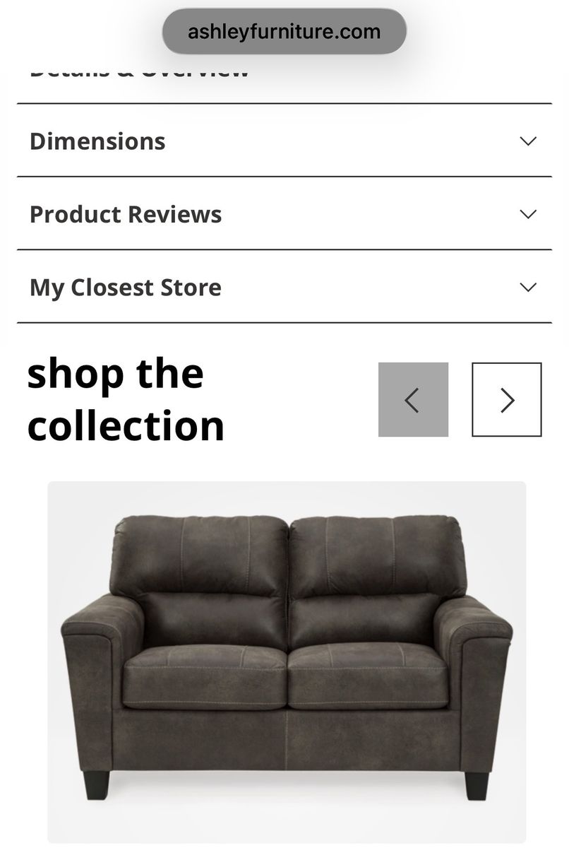 Ashley Brown Loveseat