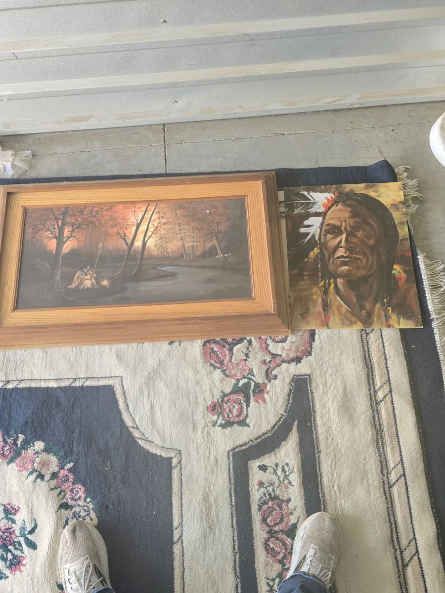 Vintage Original Paintings Bundle – Western & Native American Theme! $150 OBO