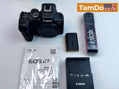 Canon EOS R7 Mirrorless Camera (Body Only) 32.5MP 4K Video WiFi Black
