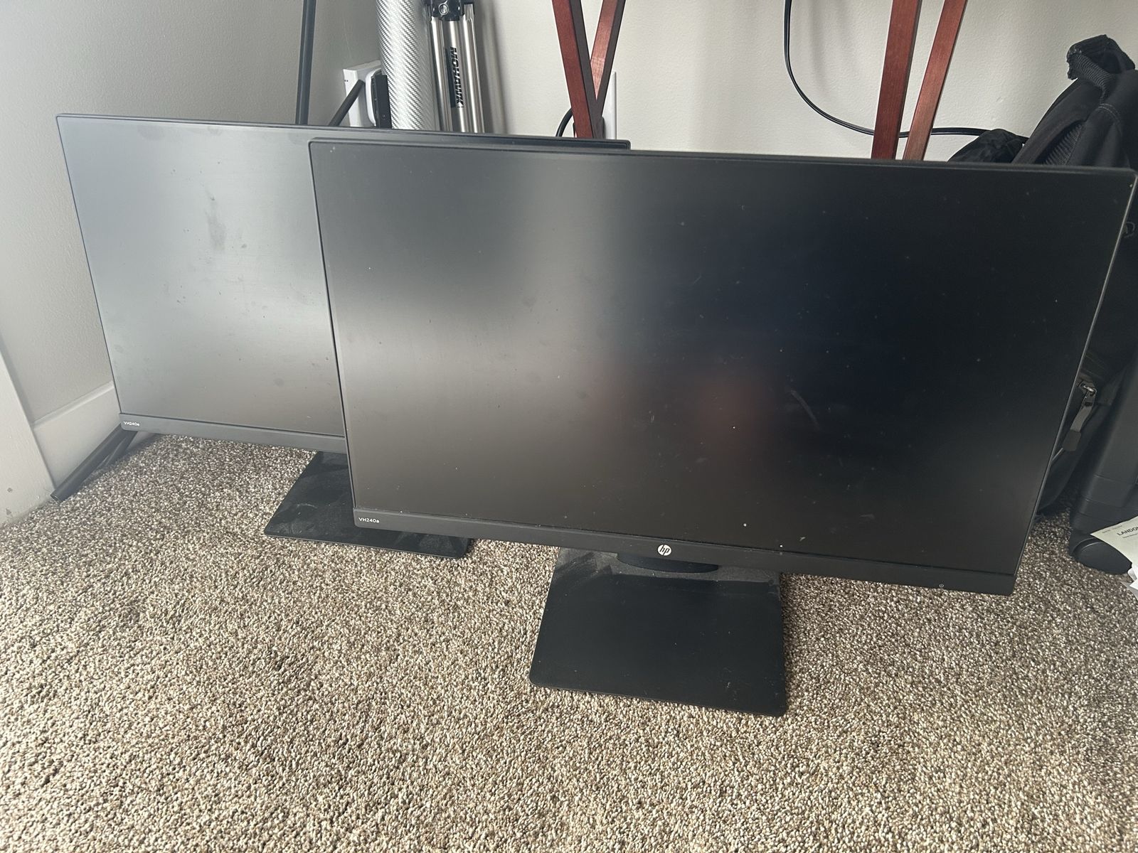 HP VH240a 23.8-inch Full HD 1080p IPS LED Monitors (Pair)
