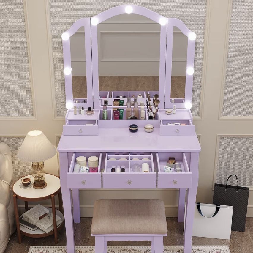 New in Box! Purple Vanity