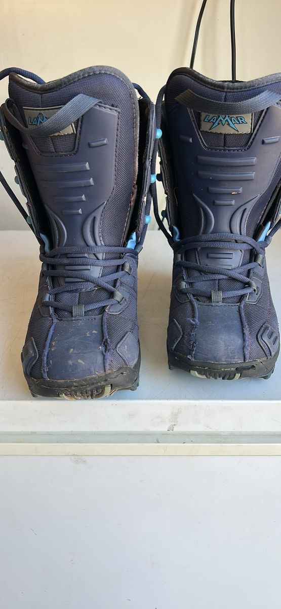 Lamar Byrnes Endorsed Women's Snowboard Boots US Size 6 - Blue