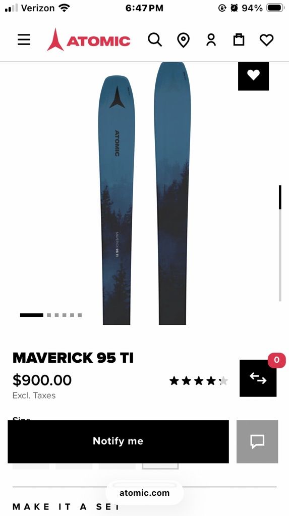 2025 Atomic Maverick Ti 95