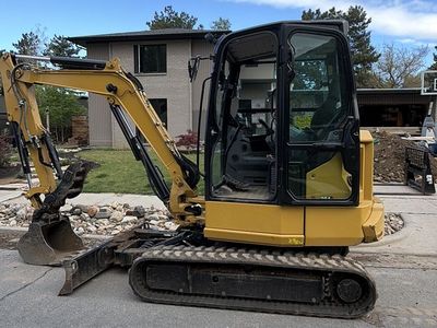 Cat 304 Mini Excavator for Rent. Perfect size machine for jobs requiring a mini thats TOUGH!!