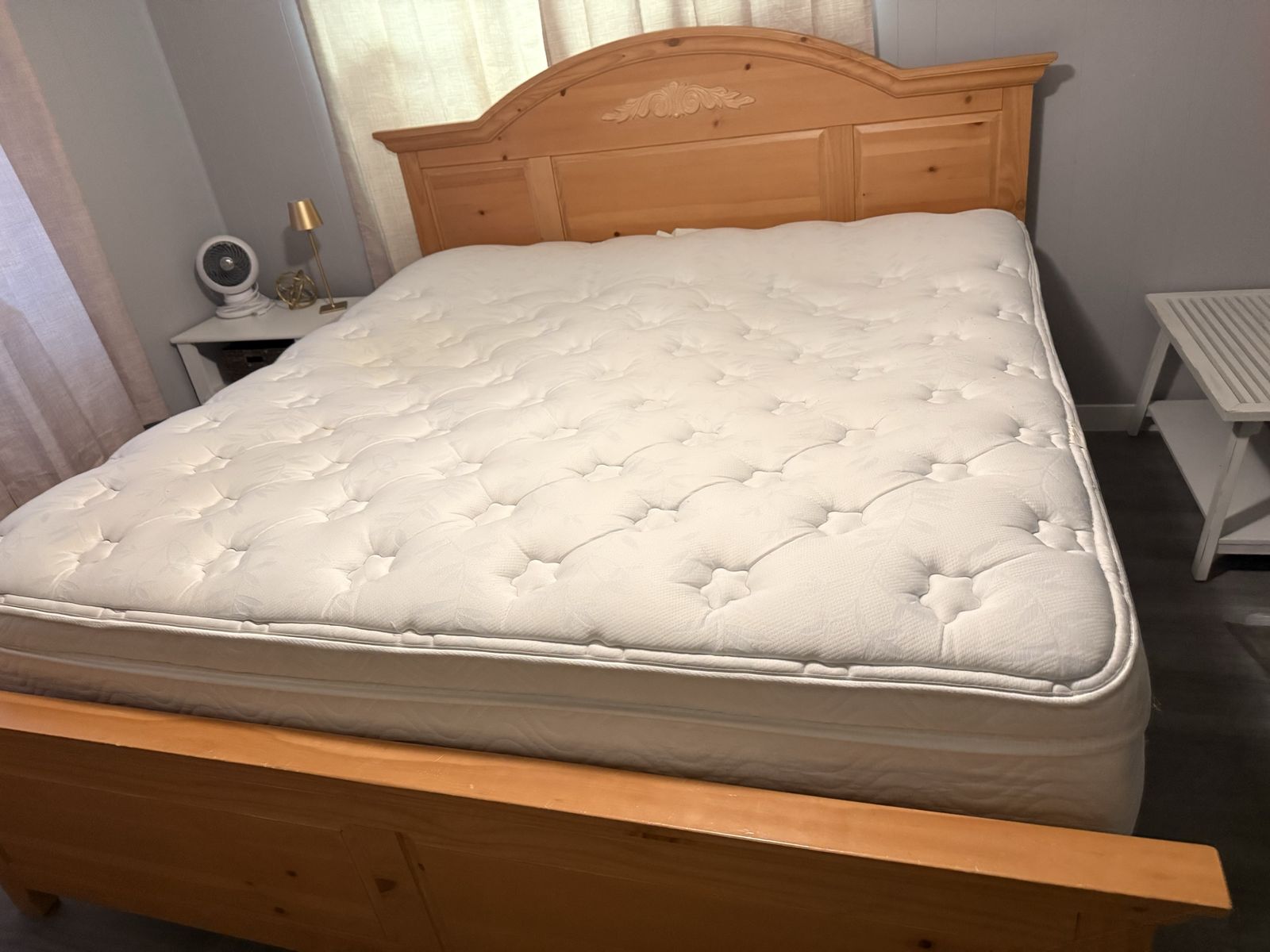 King bed and armoire