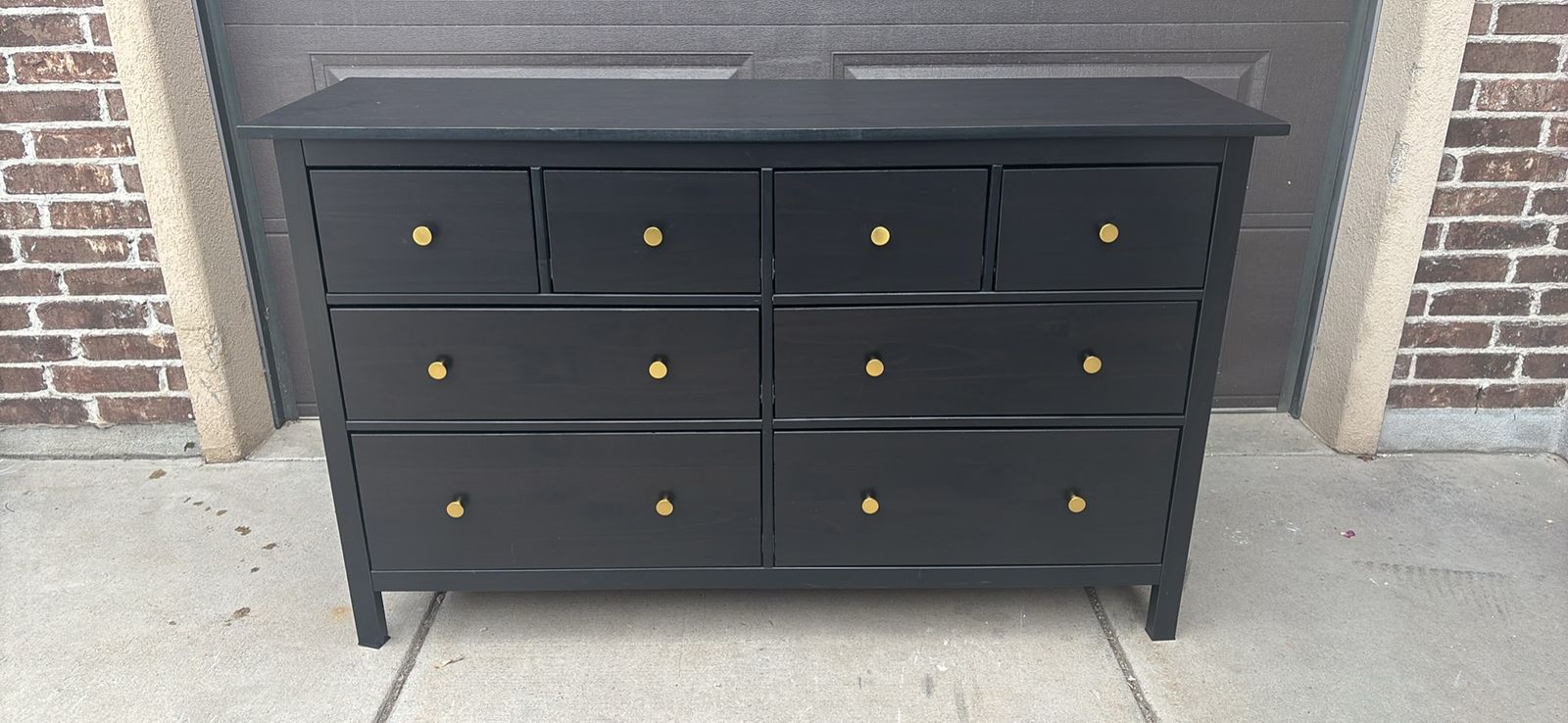 Well cared for 8 drawer dresser black
