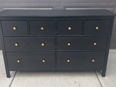 Well cared for 8 drawer dresser black