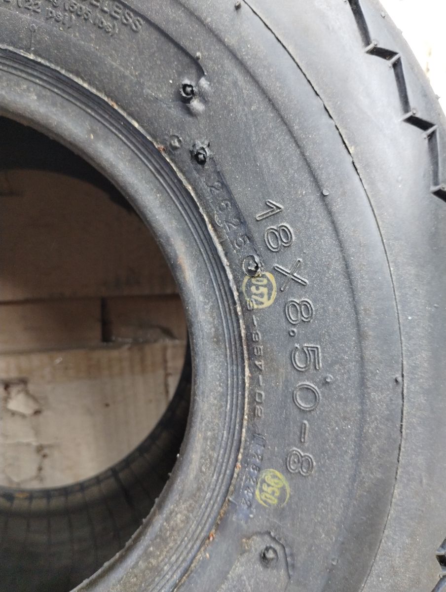4- top spin  18x850-8  gulf cart tires