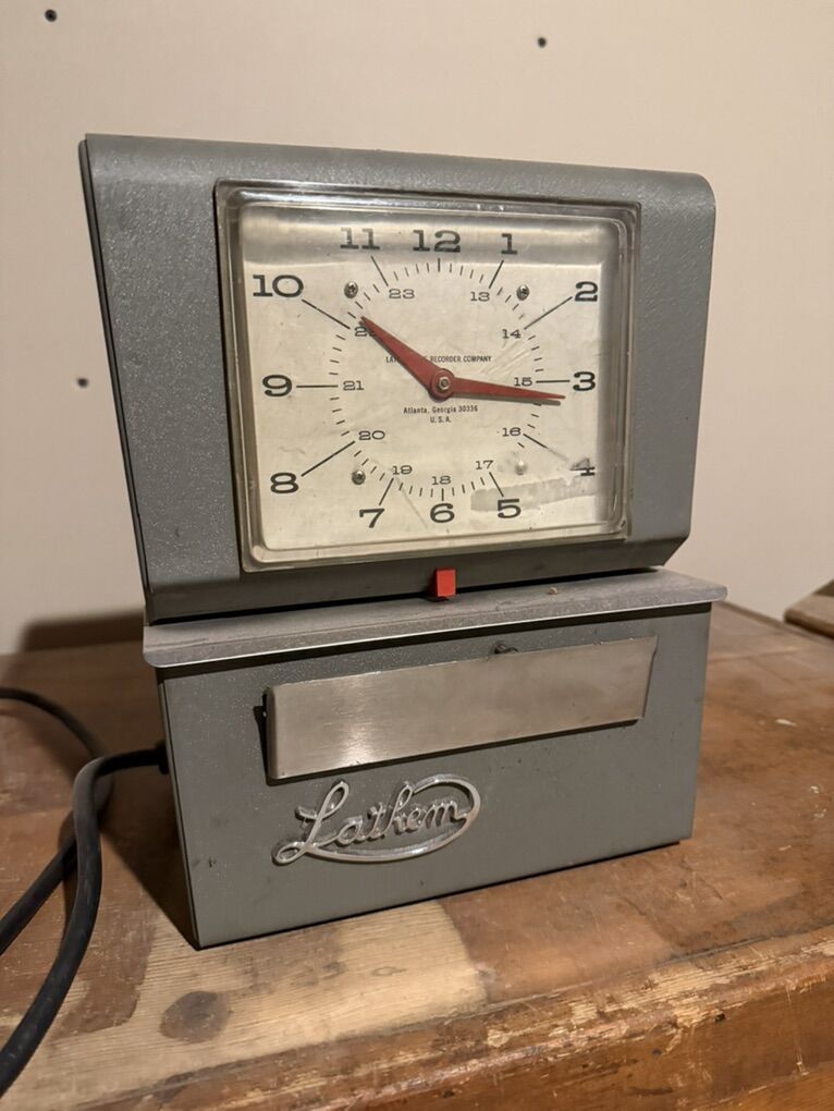 Vintage Lathem 4000 Series Time Clock