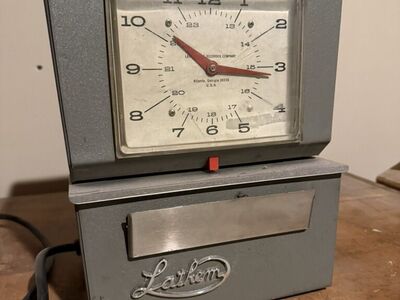 Vintage Lathem 4000 Series Time Clock