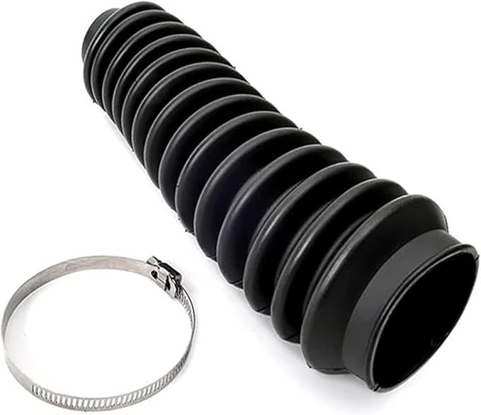 Rough Country Shock Boot - Black Protective Cover with Stainless Steel Clamp,