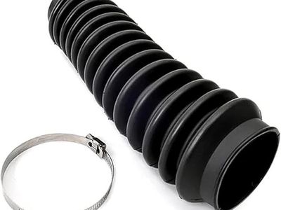 Rough Country Shock Boot - Black Protective Cover with Stainless Steel Clamp,