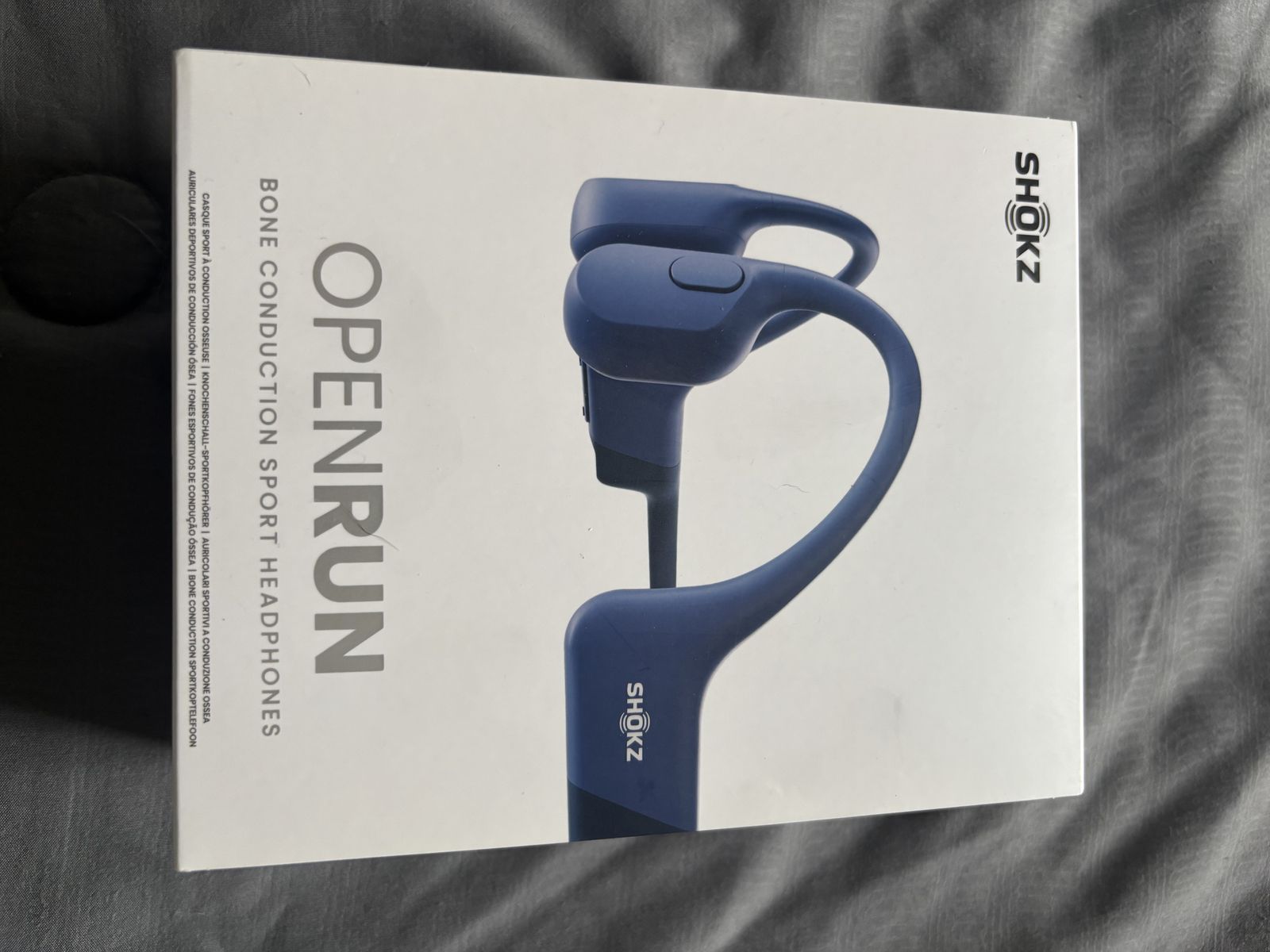 SHOKZ OpenRun, Bone Conduction Headphones,Open-Ear Bluetooth