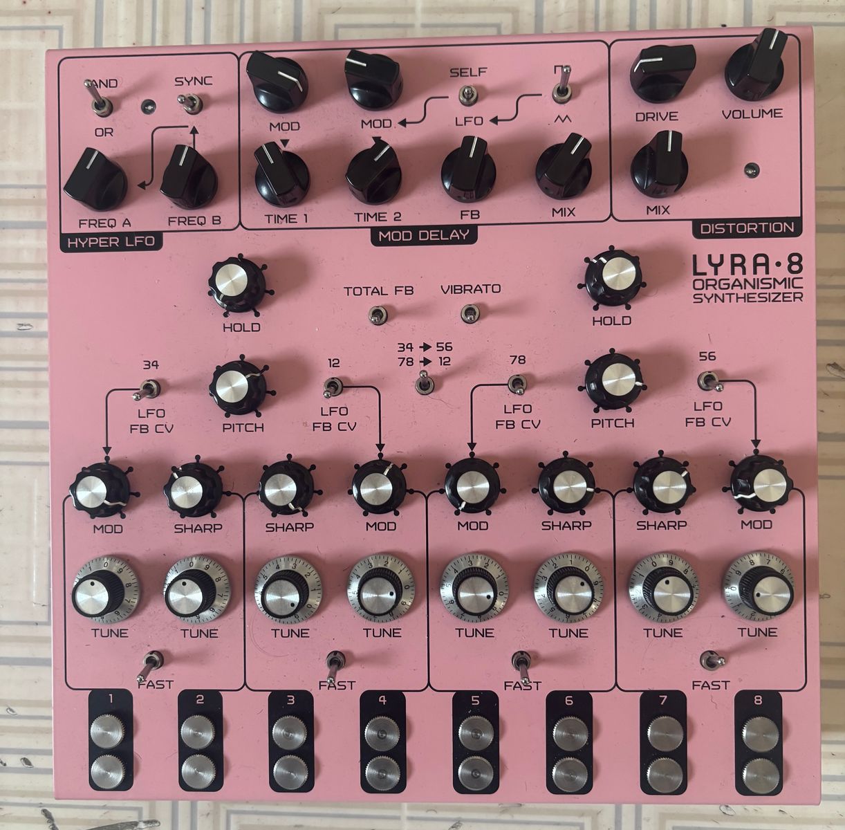 Soma Laboratory Lyra-8 Organismic Synthesizer w/ soft case