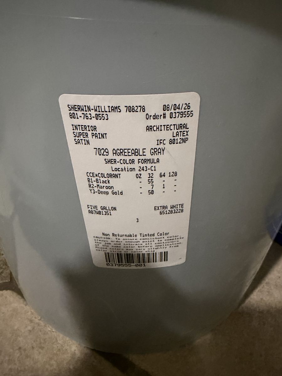 Sherwin-Williams SuperPaint Interior Satin 5-Gallon Bucket - Agreeable Gray
