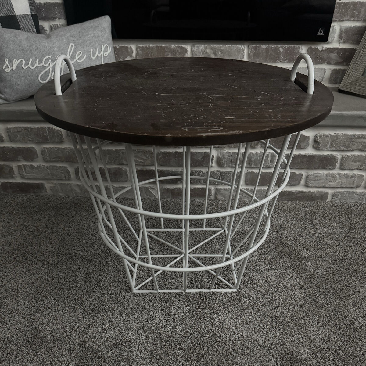 Blanket Basket - Side Table